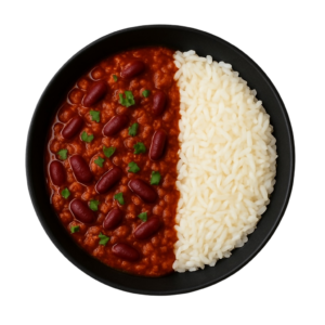 Chili con carne 5%, riz basmati