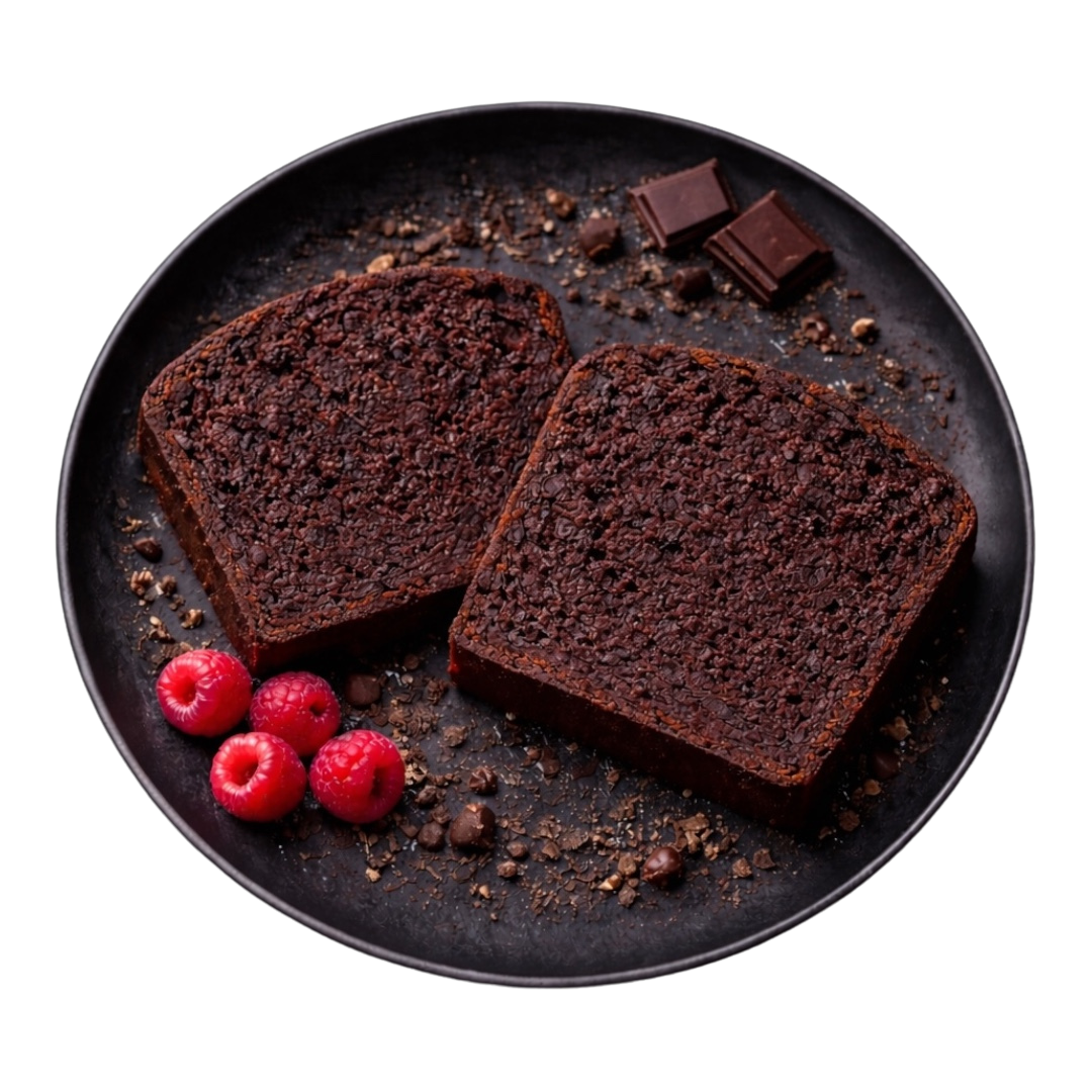 Cake protéiné chocolat noir 70% patate douce (vendu par 2)