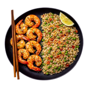 Riz sauté aux crevettes